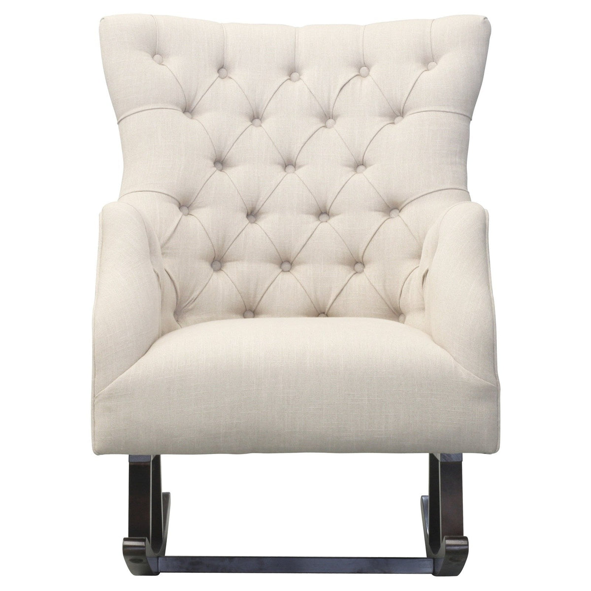 New Pacific Direct Abigail Fabric Tufted Rocking Chair  - 3900023