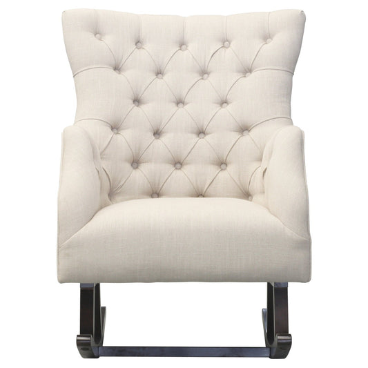 New Pacific Direct Abigail Fabric Tufted Rocking Chair  - 3900023