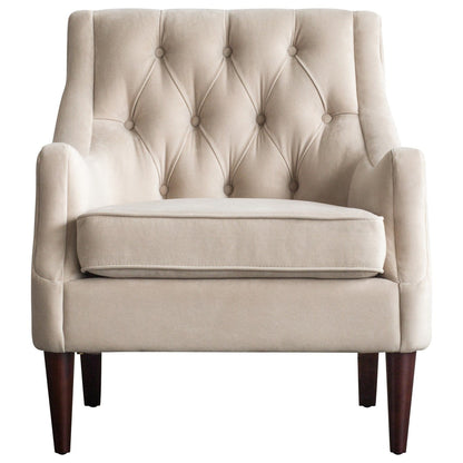 New Pacific Direct Marlene Velvet Fabric Tufted Accent Chair 1900121-346