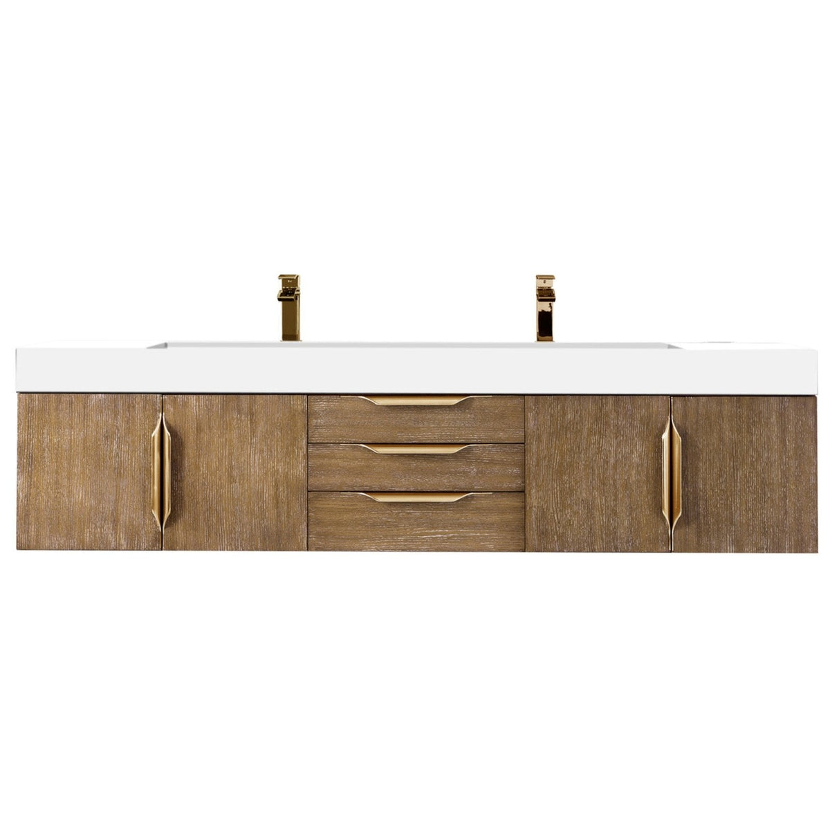 James Martin Vanities Mercer Island 72" Double Vanity - 389-V72D-AGR-G-DGG
