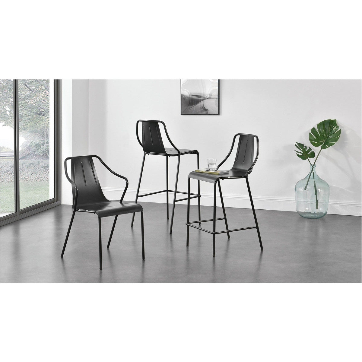 New Pacific Direct Callum Metal Chair, (Set of 4)  - 9300048